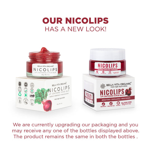 Bella Vita Organic Nico Lips Lip Scrub & Nico Balm Lip Balm Combo